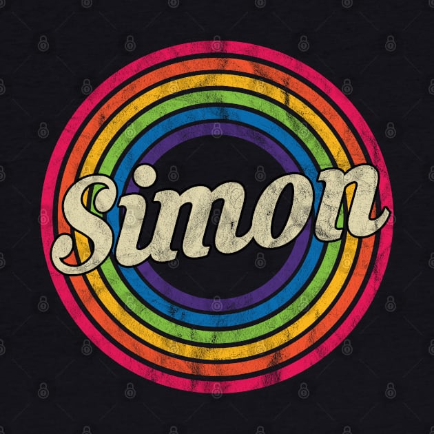 Simon - Retro Rainbow Faded-Style by MaydenArt